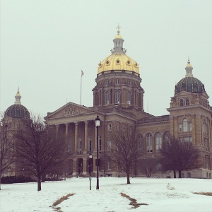 February: Quiet morning at the State Capitol. #Iowa